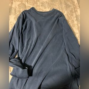 Navy blue long sleeve shirt